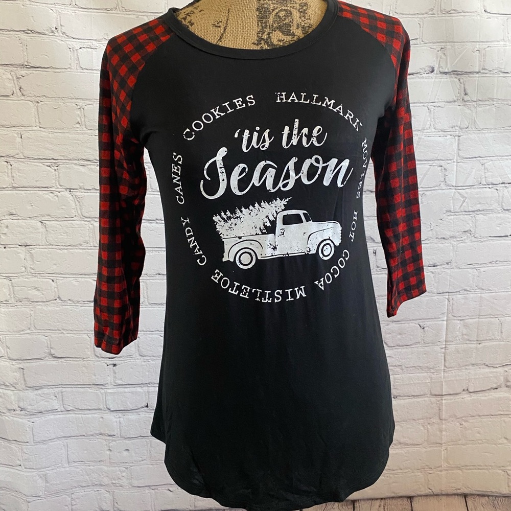 Buffalo Plaid Holiday Graphic Shirt